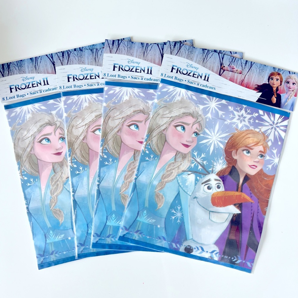 Disney Frozen II Birthday Party Favors/Treat Bags, Elsa Birthday Supplies